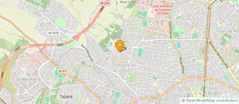 localisation de l'entreprise SCI DE LA GARDE  FONTAINE-LES-DIJON