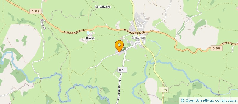 localisation de l'entreprise SCI DE LA GARDETTE  GABRIAC