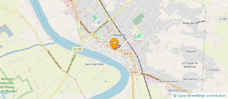 localisation de l'entreprise SCI DE LA GARDOLLE  TONNEINS