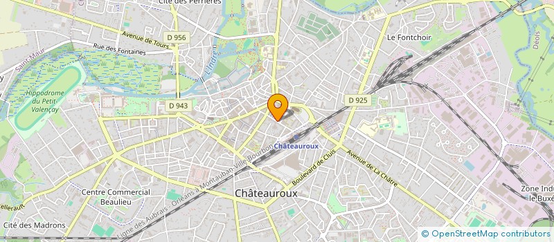 localisation de l'entreprise SCI DE LA GARE à CHATEAUROUX