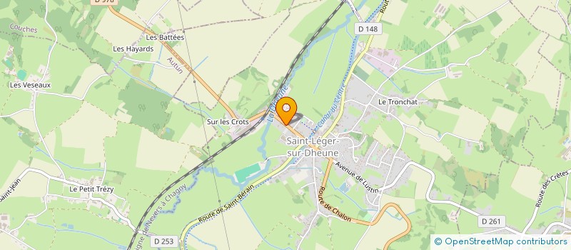 localisation de l'entreprise SCI DE LA GARE  SAINT-LEGER-SUR-DHEUNE