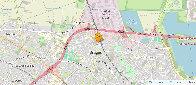 localisation de l'entreprise SCI DE LA GARE  BRUGES