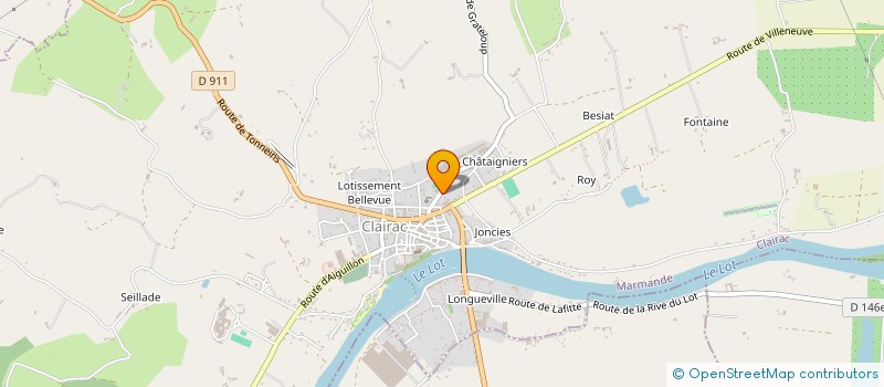 localisation de l'entreprise SCI DE LA GARE  CLAIRAC