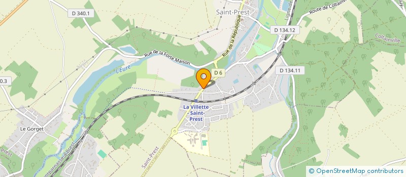 localisation de l'entreprise SCI DE LA GARE à SAINT-PREST