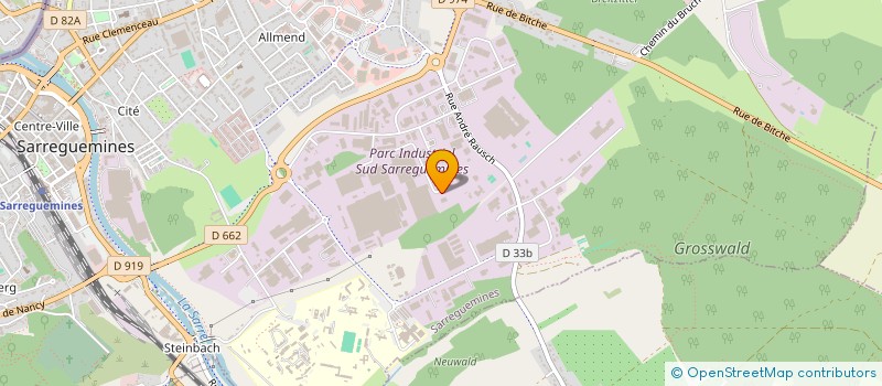 localisation de l'entreprise SCI DE LA GARE à SARREGUEMINES