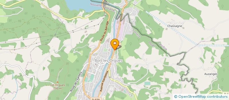 localisation de l'entreprise SCI DE LA GARE  BORT-LES-ORGUES