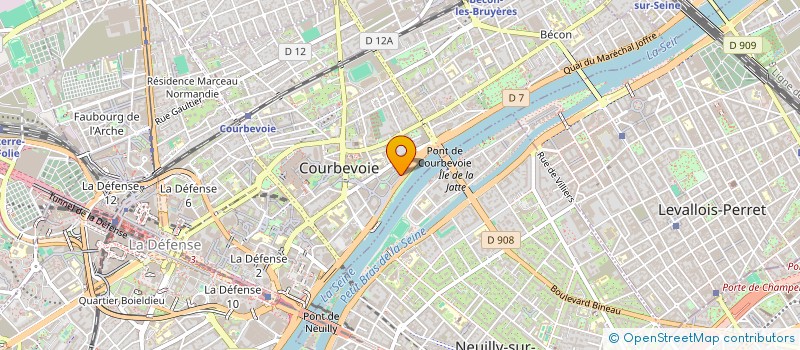 localisation de l'entreprise SCI DE LA GARE à COURBEVOIE