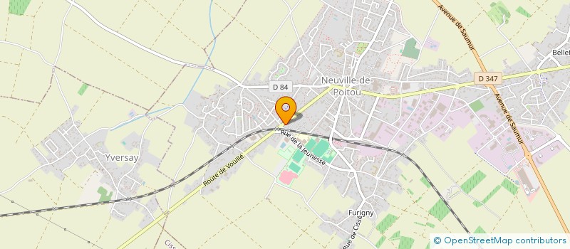 localisation de l'entreprise SCI DE LA GARE  NEUVILLE-DE-POITOU