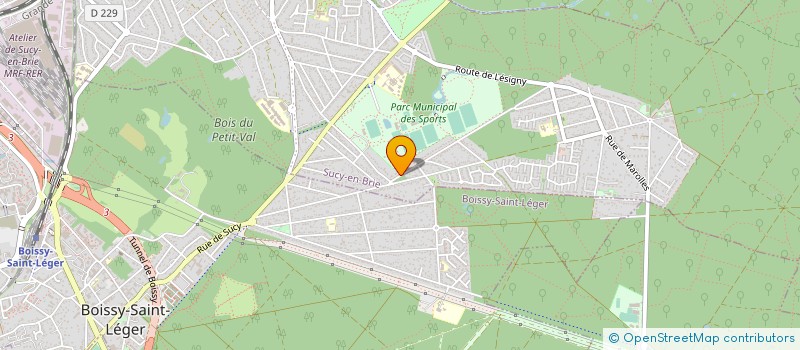 localisation de l'entreprise SCI DE LA GARE  SUCY-EN-BRIE