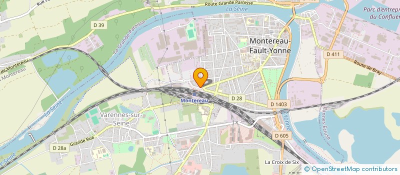 localisation de l'entreprise SCI DE LA GARE à MONTEREAU-FAULT-YONNE