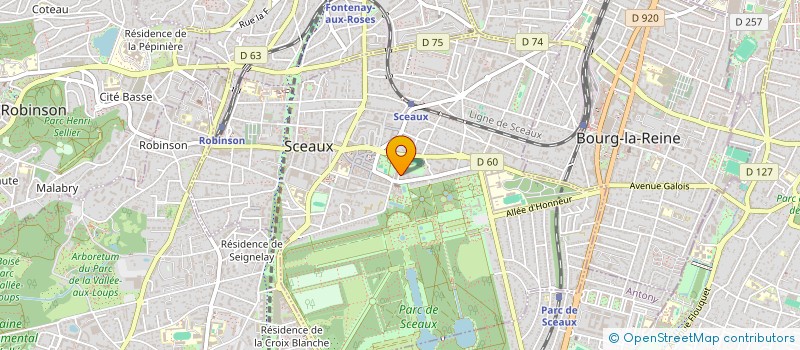 localisation de l'entreprise SCI DE LA GARE à SCEAUX