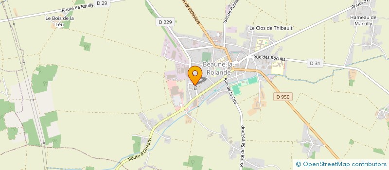 localisation de l'entreprise SCI DE LA GARE  BEAUNE-LA-ROLANDE