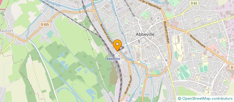 localisation de l'entreprise SCI DE LA GARE à ABBEVILLE