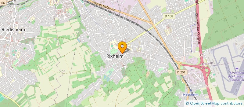 localisation de l'entreprise SCI DE LA GARE  RIXHEIM