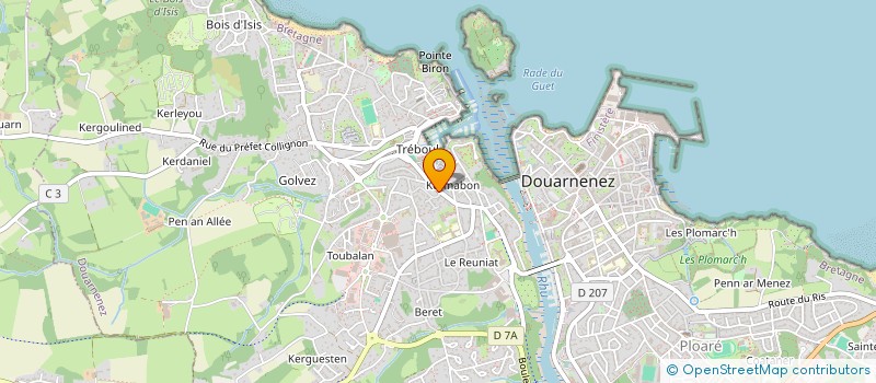 localisation de l'entreprise SCI DE LA GARE  DOUARNENEZ