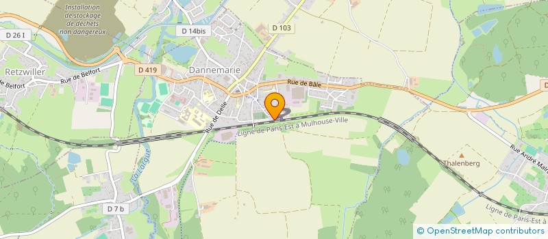 localisation de l'entreprise SCI DE LA GARE  MERTZEN