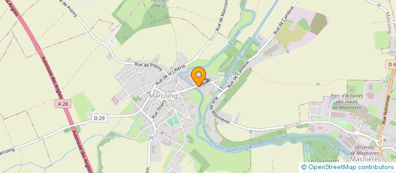 localisation de l'entreprise SCI DE LA GARE  MARCOING