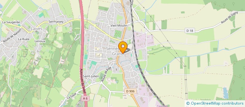 localisation de l'entreprise SCI DE LA GARE  SENNECEY-LE-GRAND