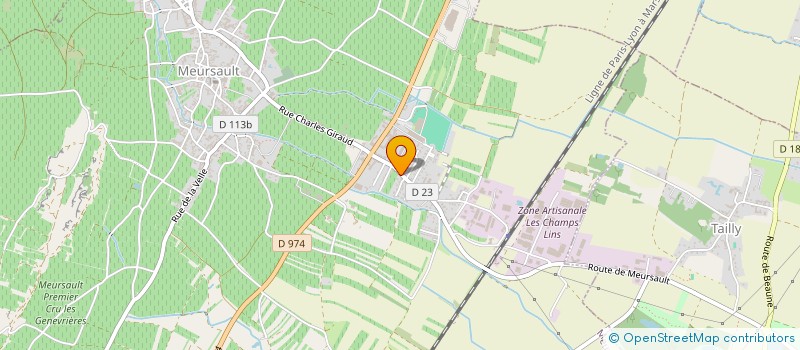 localisation de l'entreprise SCI DE LA GARE  MEURSAULT