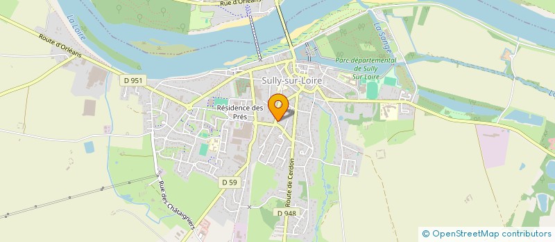 localisation de l'entreprise SCI DE LA GARE à SULLY-SUR-LOIRE