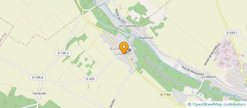 localisation de l'entreprise SCI DE LA GARE à BAILLEAU-ARMENONVILLE