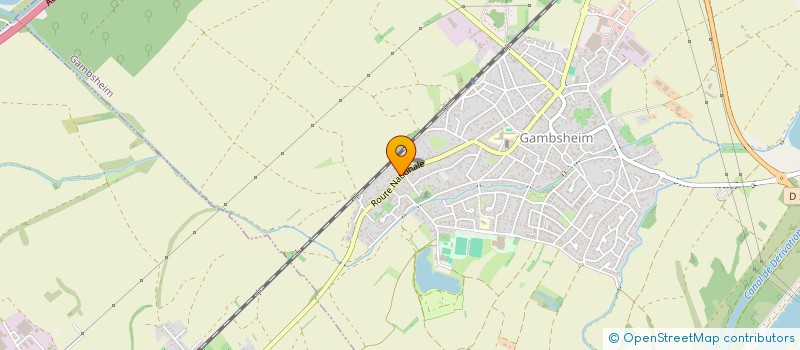 localisation de l'entreprise SCI DE LA GARE  GAMBSHEIM