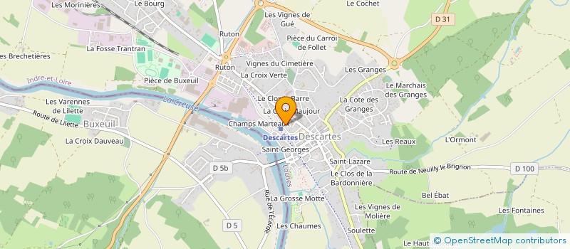 localisation de l'entreprise SCI DE LA GARE  DESCARTES