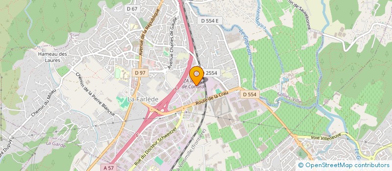 localisation de l'entreprise SCI DE LA GARE  CUERS