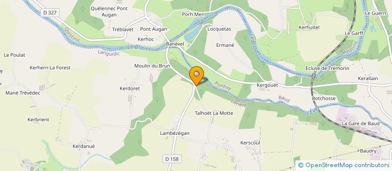 localisation de l'entreprise SCI DE LA GARE  LANGUIDIC