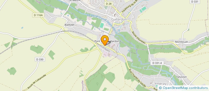localisation de l'entreprise SCI DE LA GARE à BAILLEAU-ARMENONVILLE
