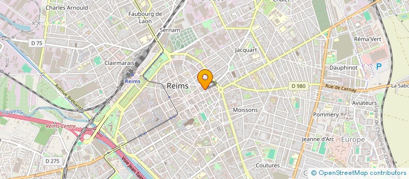 localisation de l'entreprise SCI DE LA GARE  REIMS