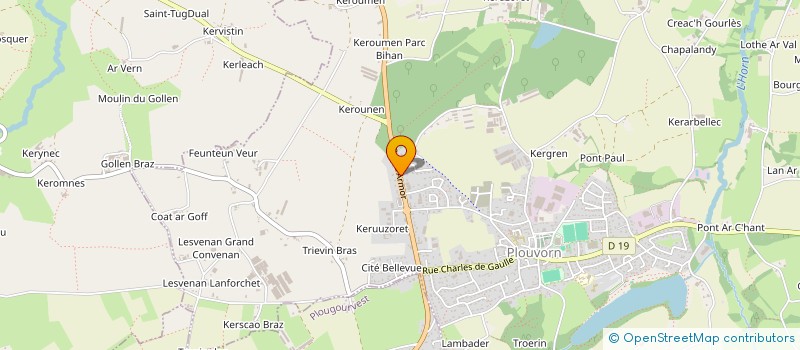 localisation de l'entreprise SCI DE LA GARE  PLOUVORN