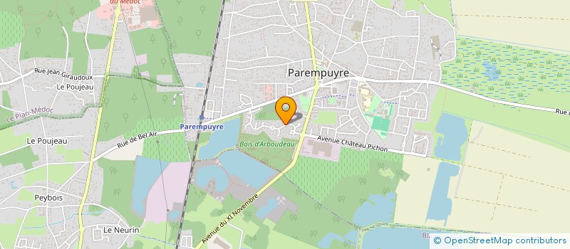 localisation de l'entreprise SCI DE LA GARE  PAREMPUYRE