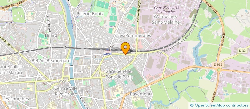 localisation de l'entreprise SCI DE LA GARE à LAVAL