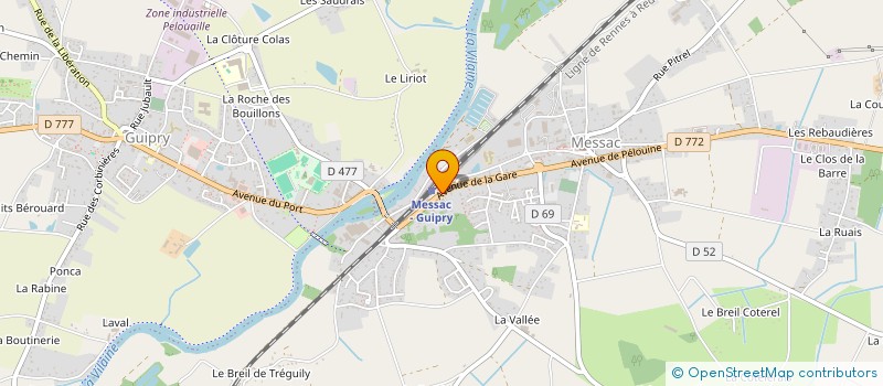 localisation de l'entreprise SCI DE LA GARE  GUIPRY-MESSAC