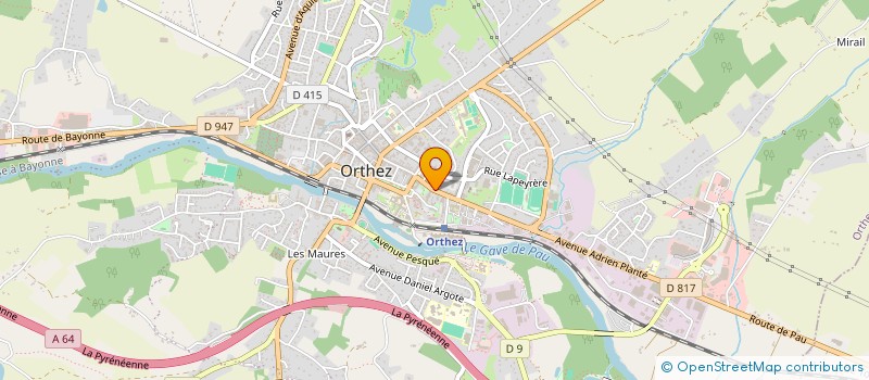 localisation de l'entreprise SCI DE LA GARE  ORTHEZ