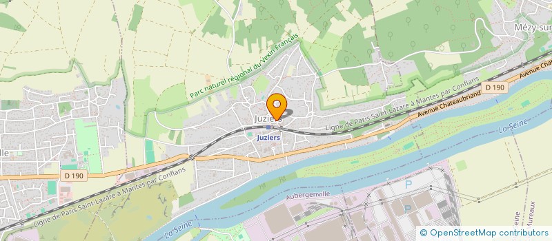 localisation de l'entreprise SCI DE LA GARE à JUZIERS