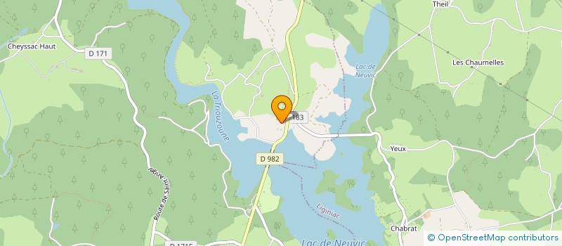 localisation de l'entreprise SCI DE LA GARE  NEUVIC