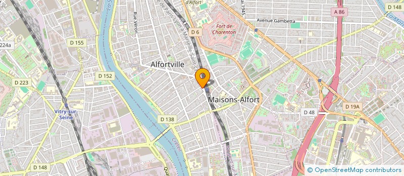 localisation de l'entreprise SCI DE LA GARE à ALFORTVILLE