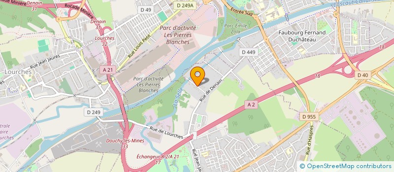 localisation de l'entreprise SCI DE LA GARE à DOUCHY-LES-MINES