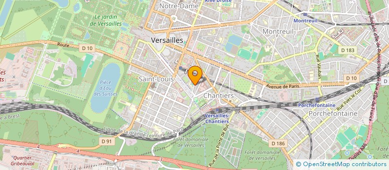 localisation de l'entreprise SCI DE LA GARE à VERSAILLES