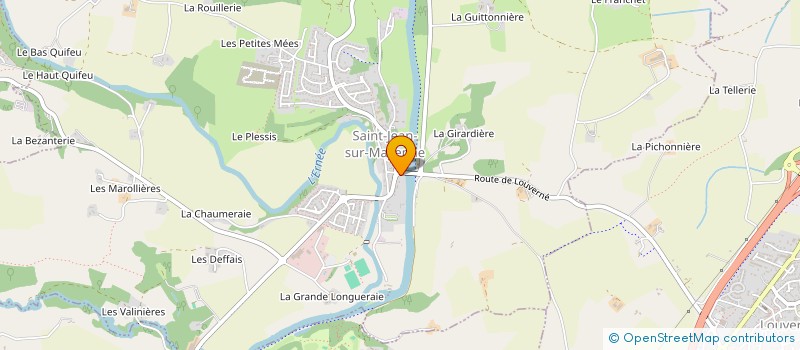 localisation de l'entreprise SCI DE LA GARE  SAINT-JEAN-SUR-MAYENNE