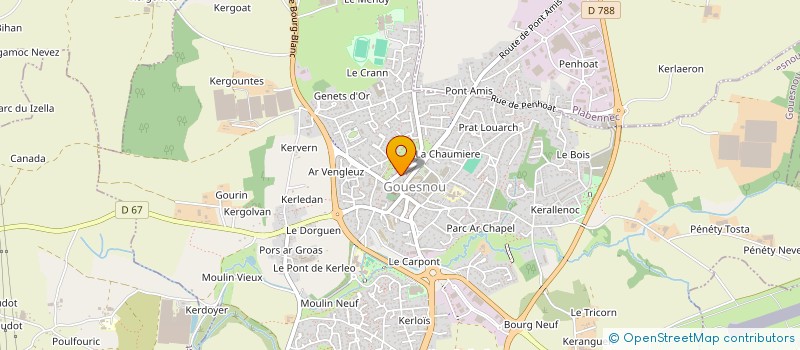 localisation de l'entreprise SCI DE LA GARE  LOCRONAN