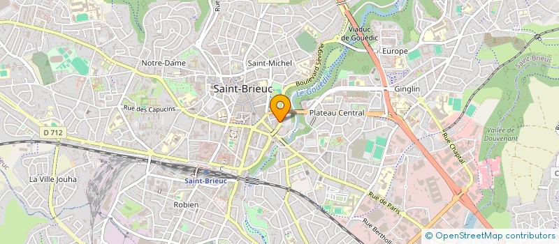 localisation de l'entreprise SCI DE LA GARE à SAINT-BRIEUC