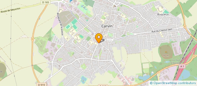 localisation de l'entreprise SCI DE LA GARE  CARVIN