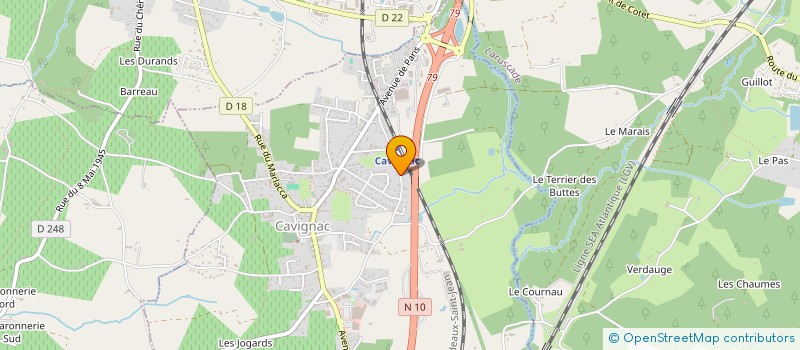 localisation de l'entreprise SCI DE LA GARE à CAVIGNAC