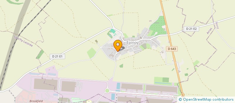 localisation de l'entreprise SCI DE LA GARE  EPINOY