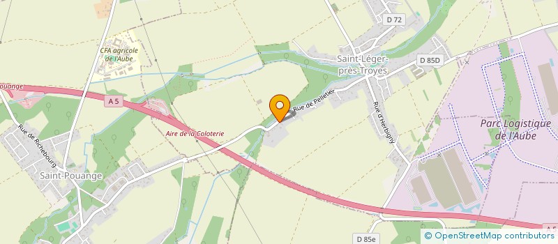 localisation de l'entreprise SCI DE LA GARE  SAINT-LEGER-PRES-TROYES