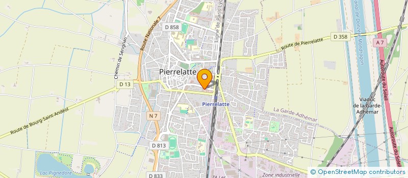 localisation de l'entreprise SCI DE LA GARE à PIERRELATTE