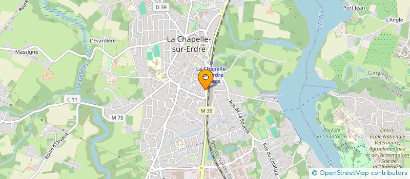 localisation de l'entreprise SCI DE LA GARE  LA CHAPELLE-SUR-ERDRE